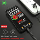 BSIDE Profesional Digital Multimeter Smart 9999 EMF Multitester DC AC Voltage Capacitor Ohm Diode Live Electric Tester USB charg