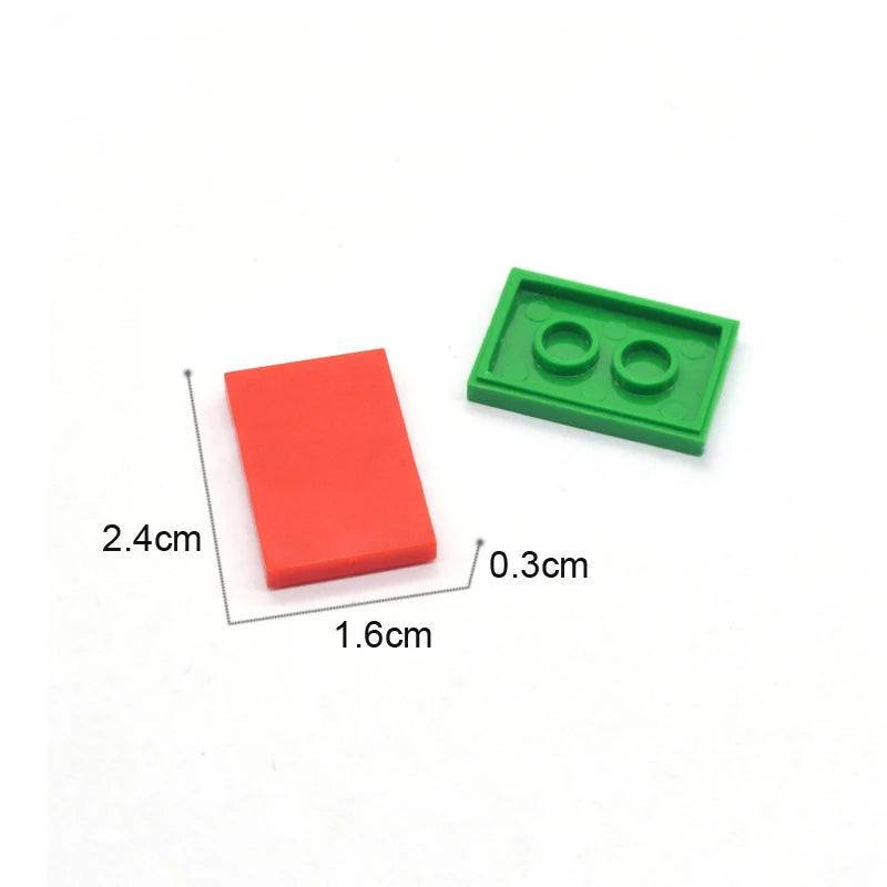 25PCS DIY Building Blocks Thin Figure Bricks Smooth 2x3 Dots Educational Creative Toys for Children Size Compatible With 26603