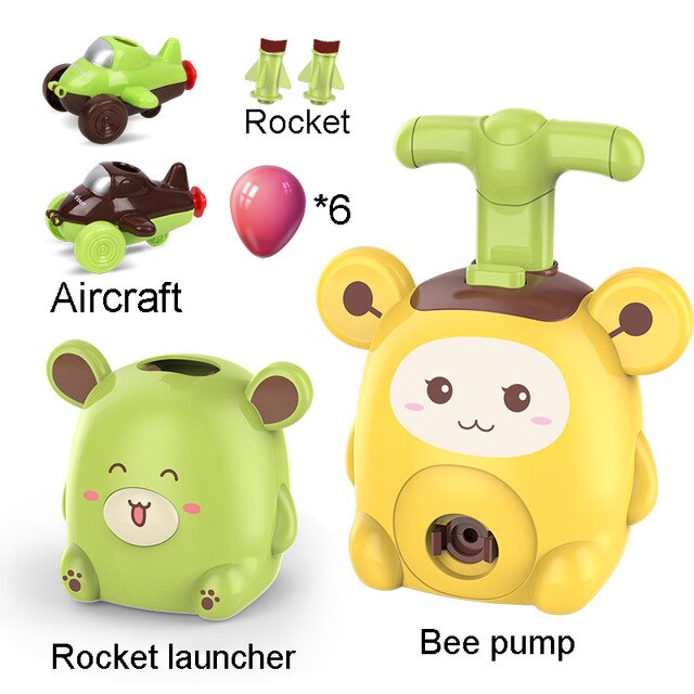 Puzzle Education Toy cars Air aerodynamic launcher Balloon power Cars toys for boys Science Experiment Children Gift for kid boy