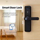 Zemismart Tuya WiFi Smart Elektronisches Türschloss Biometrischer Fingerabdruckzylinder Intelligentes Sicherheitstürschloss Verschlüsselte Schlüssel IC-Karten