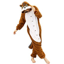 Squirrel Pajamas Animal Kigurumi Sleepwear Chipmunk Onesie For Adults Halloween One-Piece Cosplay Costume Boys Pyjama Birthday
