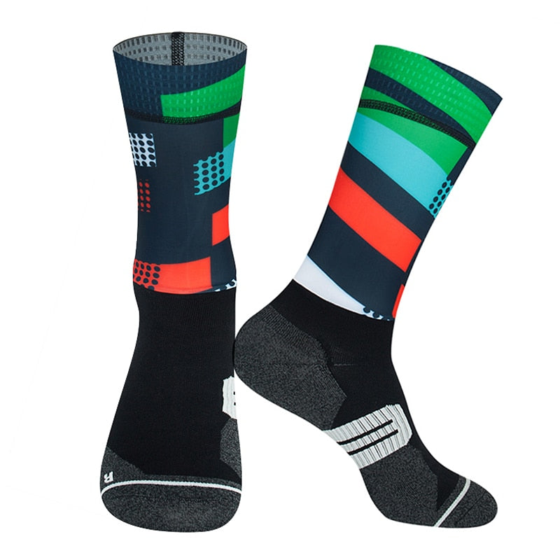 Anti Slip Professional Bike Socks Bicycle Compression Sport Sock Men And Women Street Sports Socks Racing Cycling Socks