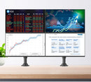 NB H180 Double monitor desk Holder Arm Gas Spring Full Motion 17"-27" LCD TV Mount ergonomic dual arm clamp bracket 2-9kgs each