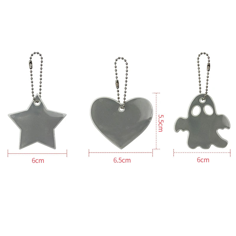 New Arrival Luminous Reflective Keychain Pendant Glow In The Dark Key Chain Holder Bag Accessories Men Women Birthday Gift