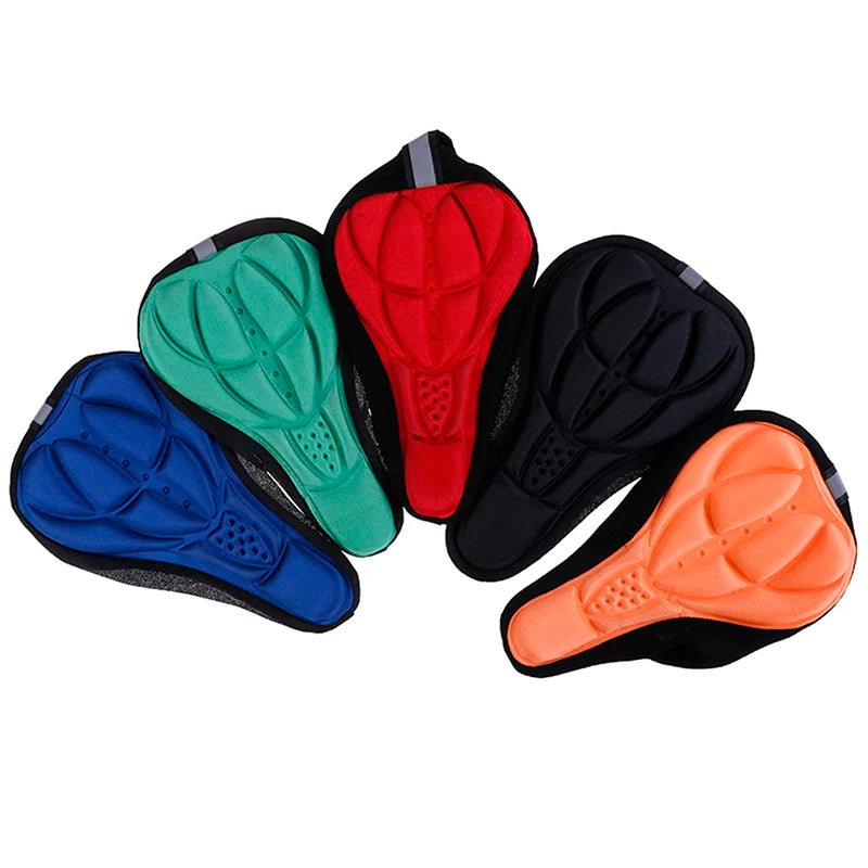 4 Colors MTB Mountain Bike Cycling Thickened Extra Comfort Ultra Soft Silicone 3D Gel Pad Cushion Cover Bicycle Saddle Seat