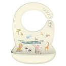 LOFCA 1pc Animal Cartoon Silicone Waterproof Bib Food Grade BPA&amp;PVC Free Silicone Soft Baby Bib Adjustable Easy Wash and Clean