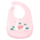 LOFCA 1pc Animal Cartoon Silicone Waterproof Bib Food Grade BPA&amp;PVC Free Silicone Soft Baby Bib Adjustable Easy Wash and Clean