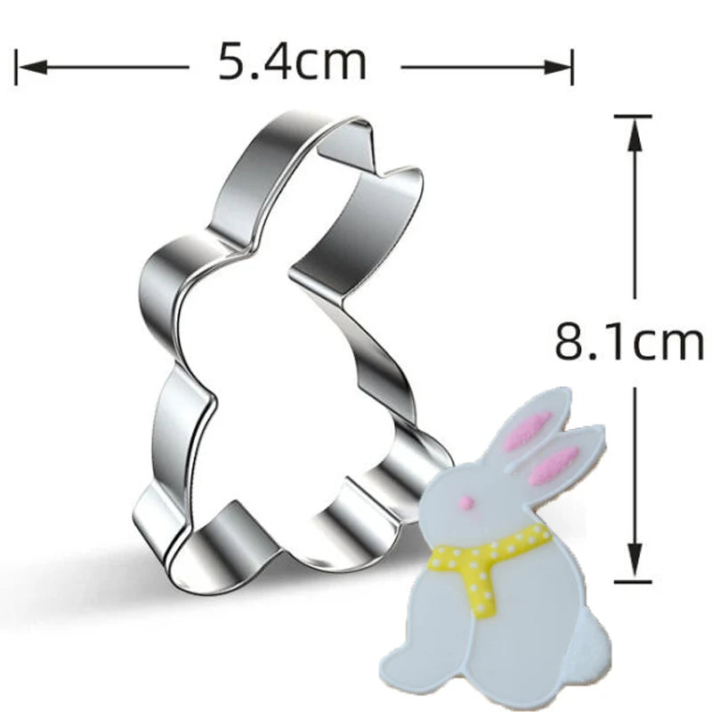 Easter chicken sheep rabbit egg butterfly metal cookie cutters party Biscuit mold fondant cake Pastry decor cupcake topper