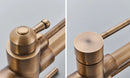 Rozin Filter Water Kitchen Faucet 2 in 1 Antique Brass Pull Out Nozzle Kitchen Purification Crane 2 Ways Swivel Mixer Tap