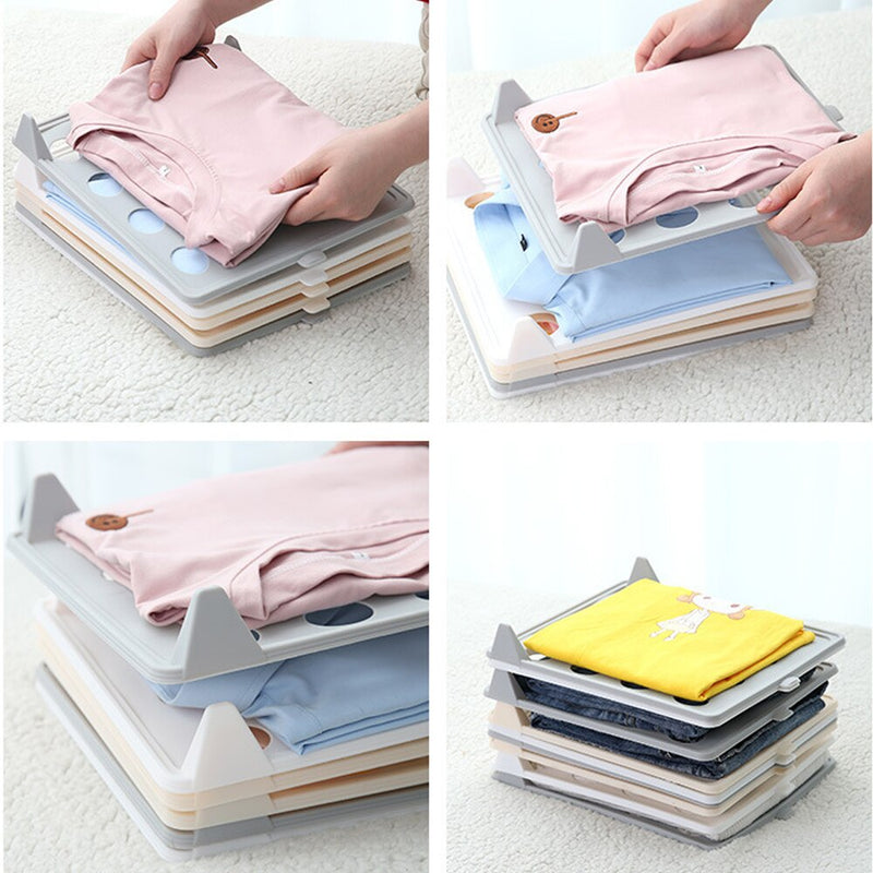 1/5/10PCs Wardrobe T Shirt Clothing Folder Board Convenient Short Shirt Organizer Multi-Functional Home Storage Separate Tools
