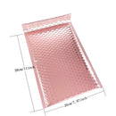 50 PCS/Lot Rose Gold Plastic Bubble Envelopes Bags,  Padded Shipping Envelope, Waterproof Bubble Bags