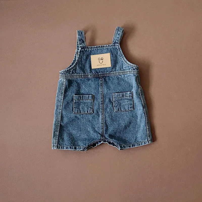 MILANCEL 2023 New Baby Overalls Toddler Girls Denim Jumpsuits Denim Clothes