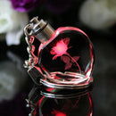 Personalized Customized Logo Pattern Crystal Key Chains Gift Decoration Laser Engraved Pictures with Colorful Light