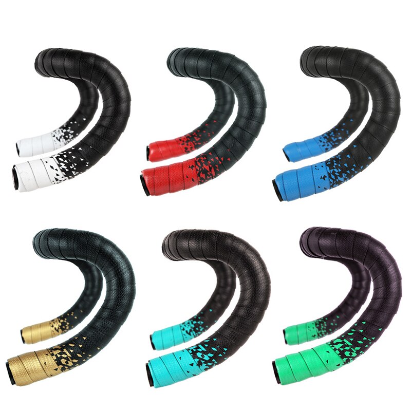 Bicycle Handlebar Tape Anti-Vibration PU EVA Bent Cycling Road Bike Tapes Racing Breathable Non-Slip Handle Bar Belt Wrap RR7517