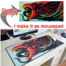 XGZ Anime Big XXL Speed Version Large Locking Edge Mouse Pad Japan Anime Gamer Gaming Mousepad Keyboard Mat For CSGO DOTA