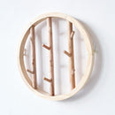 Wood Wall Hooks Decorative Clothes Hanging Hook Crochet Nordic Wooden Cloth Holder Organizer Hangers for Home Hotel Dorm Decor