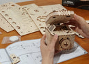 Robotime 123pcs Creative DIY 3D Treasure Box Wooden Puzzle Game Assembly Toy Gift for Children Teens Adult Building Block LK502