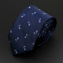 Trendy Design Men's Microfiber Jacquard Necktie Animal Plant Skull Flower Woven Tie Wedding Party Father's Day Birthday Gift
