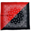 New Fashion Hip Hop 100% Cotton Bandana Square Scarf handkerchief Gradient Paisley print For Women Men Unisex headband 55*55cm