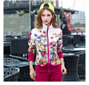 Damen Casual Sportanzüge 2022 Frühling Print Jacke + Lange Hose Zwei Sets Lady Sportbekleidung Anzug Trainingsanzug Set 2PCS 6XL W03