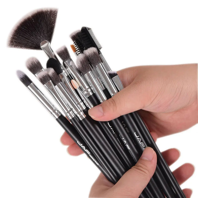 JAF 24pcs Professional Makeup Brushes Set High Quality Make Up Tool Full Function Studio Synthetic Cosmetic Kit