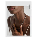 Yhpup 316L Stainless Steel Jewelry Minimalist Metal Mix Chain Necklace High Quality 18 K Plated Women Collar Necklace Jewelry