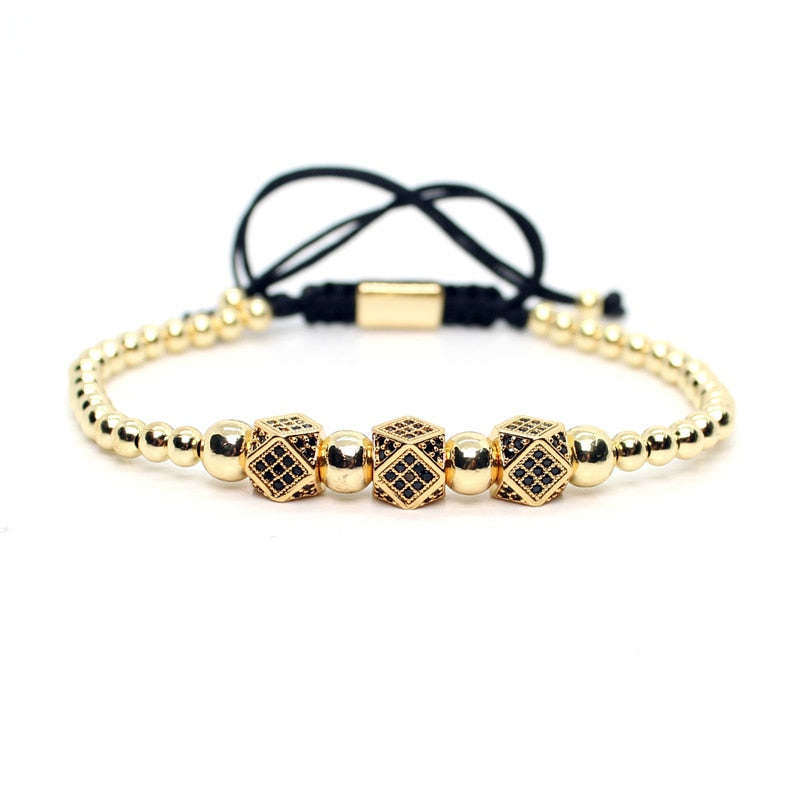 Mens Jewellery Bracelet Men Luxury Royal Bangle Set Roman Braided Bracelets For Women Fashion Armband Gold Cuff Friendship Gifts