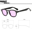 Fashion Vintage Johnny Depp Style Round Sunglasses Clear Tinted Lens Brand Design Party Show Men Women Sun Glasses Oculos De Sol