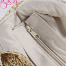 Gusure Casual Straw Women Shoulder Bags Wicker Woven Ladies Handbags Handmade Summer Beach Large Totes Bag Bohemia
