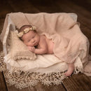 Newborn Photography Props Hollow Lace Blanket Baby Girl Boy Photography Props Pillow  Photo Shoot Studio Accessories