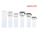Tableware Gold Cutlery Set 36 Piece Fork Spoon Flatware Cutelry Set Stainless Steel Gold Dinner Dessert Fork Knife Tea Spoon Set
