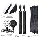 Photography 50x70CM Four Lamp Softbox Kit With 8pcs Bulb Soft Box Accessories Tripod Stand For Professional Photo Studio Video