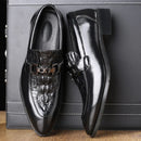 Dropshipping 2022 Luxury Men Leather Shoes Fashion Wedding Party Shoes Luxury Men Designer Business Flats Shoes Large Size 48