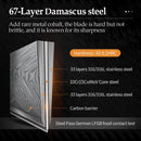 XINZUO 8.5 ''Inch Chef Knives Damascus Steel Japanese Kitchen Knives Damascus VG10 Stainless Steel Knives with Rose Wood Handle