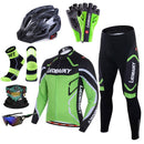 Hochwertiges Profi-Fahrradtrikot Langarm-Set Herren Fahrradbekleidung MTB Radsportbekleidung 3D Gepolstert Atmungsaktive Sportbekleidung Komplette Kits