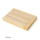 Bamboo and Wood with Microfiber Cloth Jewelry Display Stand Necklace Ring Display Stand Bracelet Earrings Display Jewelry Stand