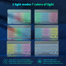 Tastatur für Tablet Android iOS Windows Kabellose Maus Tastatur Bluetooth-kompatible Regenbogen-Hintergrundbeleuchtung Tastatur für iPad Telefon
