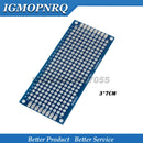 1pcs Double-Sided Protoboard Breadboard Universal Board blue PCB 2*8cm 3*7cm 4*6cm 5*7cm 7*9cm 2.54mm