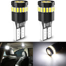 2 Stück T10 W5W LED Canbus Birnen 168 194 fehlerfreie LED Standlichter Innenraum-Kuppelleuchten 24SMD 3014 Weiß 12V für Audi BMW Benz