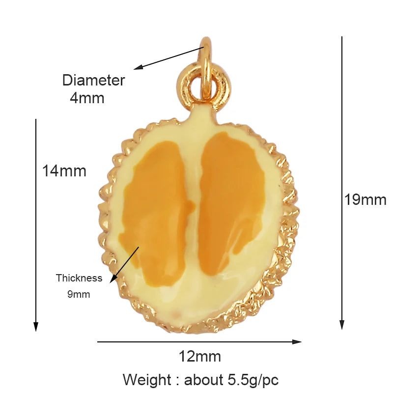 3D Fruit Strawberry Grape Mango Pineapple Water Melon Cherry Banana Charm Pendant , Jewelry Necklace Bracelet Making Supply M15