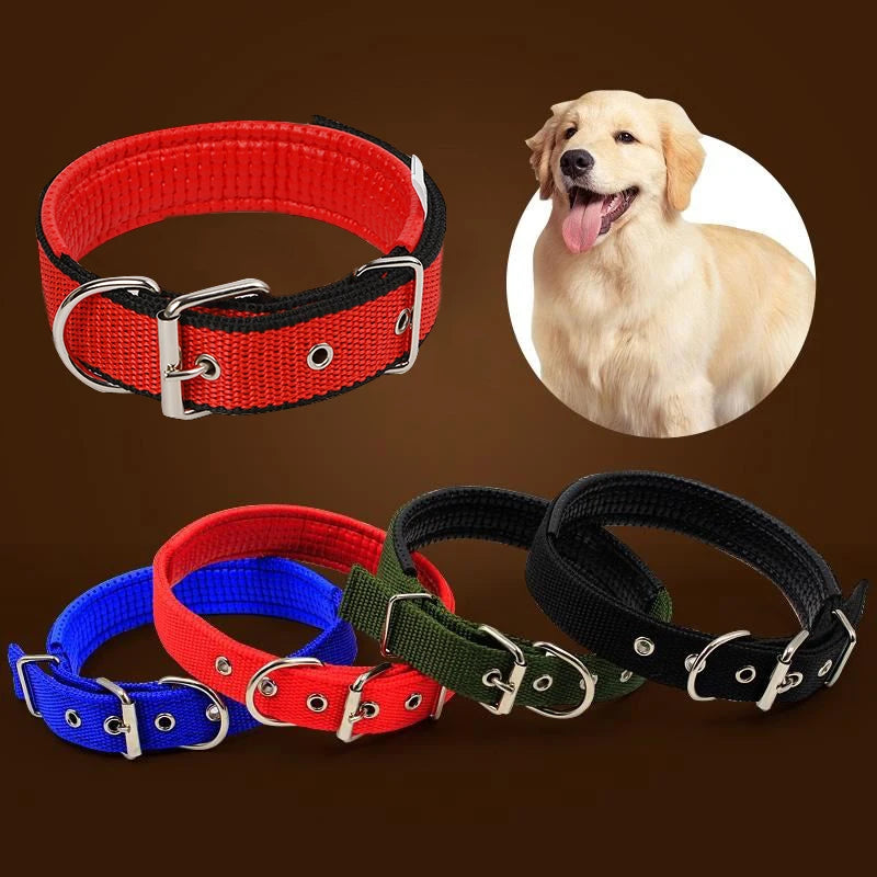 Pet Collars Dog Cat Collar Adjustable Soft Nylon Necklace Durable Personalized Puppy Collars for Small Medium Large Dogs Cats