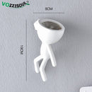 HOT Tree Man Flower Pot Planters for Plants Nordic Plant Pot Wall Modern Pot Plant Wall Pots Wall Flowerpot Cute White Planter