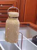Diamant-Thermo-Vakuumflasche Bling Heißwasser-Thermoskanne Edelstahl-Thermosflasche Glitzernde große Isolierflasche Kaffeetasse