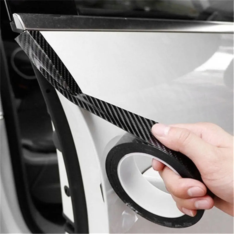 3M 3D Carbon Fiber Car Sticker DIY Paste Protector Strip Auto Door Sill Side Mirror Anti Scratch Tape Waterproof Protect Film