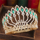 Crystal Queen Hochzeit Tiara Krone Braut Festzug Haarschmuck Barock Diadem Kopfschmuck Damen Braut Kopfschmuck Accessoires