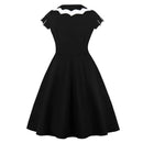 The Vespertine | Bat-Embroidered Vintage A-Line Party Dress