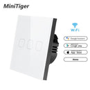 Touch Switch Smart Home Light Switch Wall Interruptor 1 Gang 1 Way Wifi Light Switch EU Standard Work with Alexa Google Home