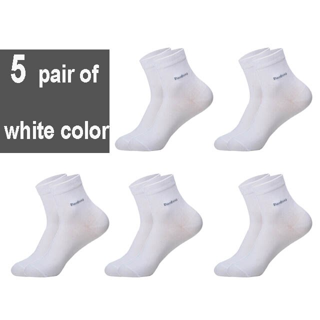 10PCS=5pair High Quality New Bamboo Fiber Socks Men Casual Business Breatheable Men&