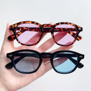 Fashion Vintage Johnny Depp Style Round Sunglasses Clear Tinted Lens Brand Design Party Show Men Women Sun Glasses Oculos De Sol