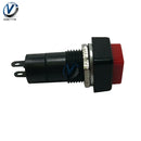 5Pcs/lot Momentary Spring Push Button Switch 12mm 2 Pins Square Momentary Push Button Switch Red or Black 3A 250V OFF ON